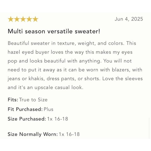 NWT Size 2X - Anthro Striped Cotton Sweater Tee Made in Italy (NWT US$ 118) - Picture 11 of 16